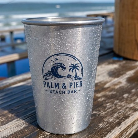 Custom printed aluminum cups in bulk