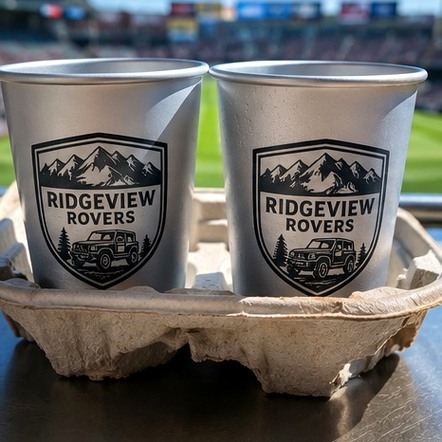 Customized aluminum cups for sports and stadiums